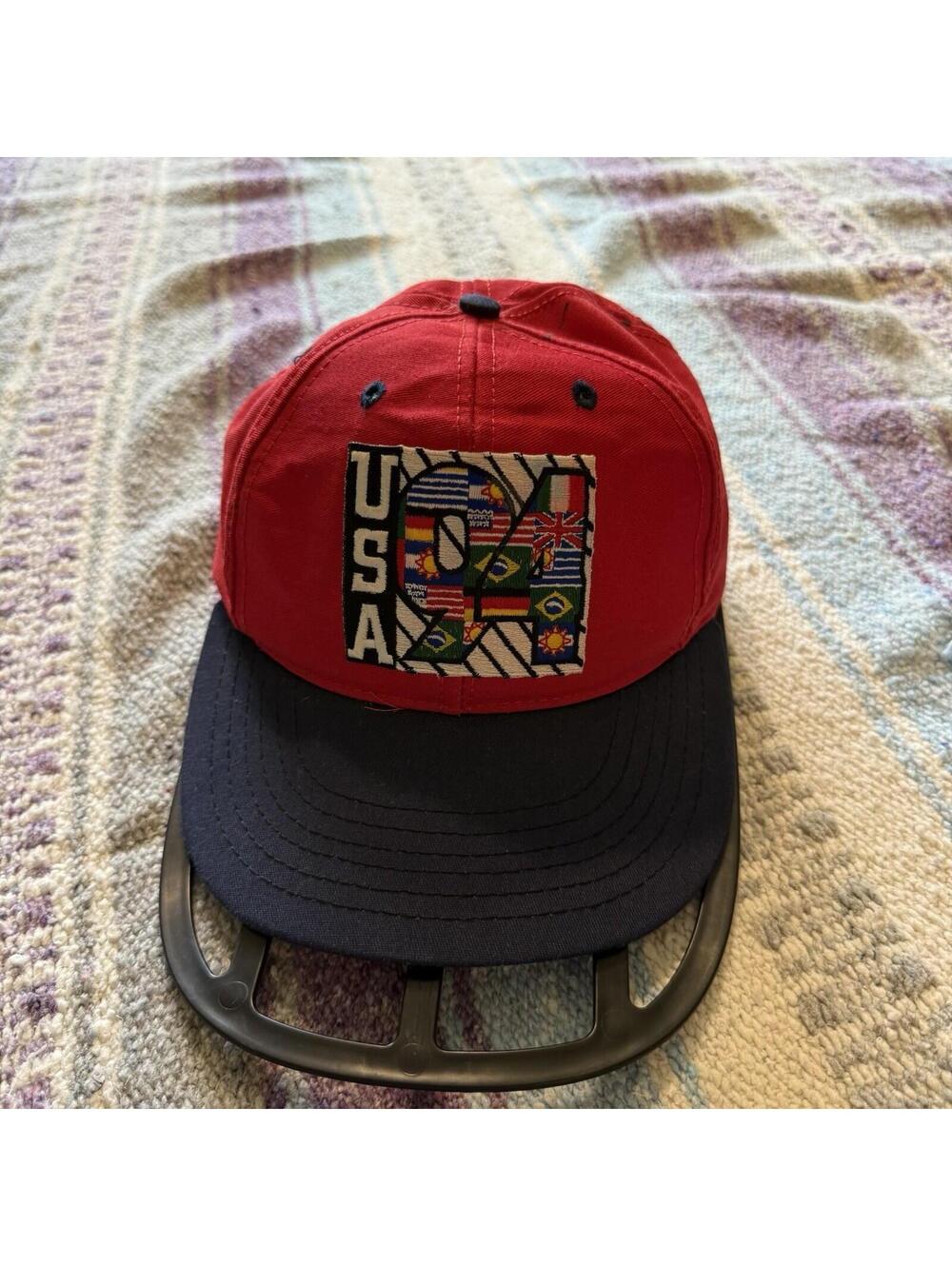 Vintage 1994 Umbro Hat World Cup Soccer Futbol Snapback Flag Cap OSFA